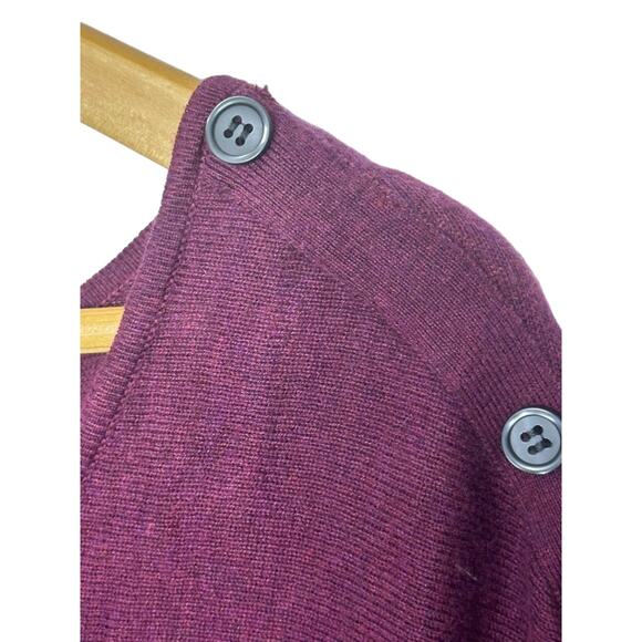 Lane Bryant Maroon Maroon Button Detail Dolman Sleeve Sweater Banded Hem 18/20 - Picture 7 of 9